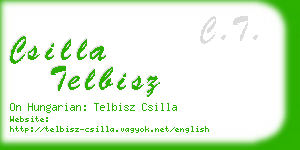 csilla telbisz business card